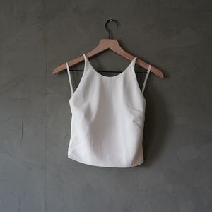 White Crop Tank Top size 2